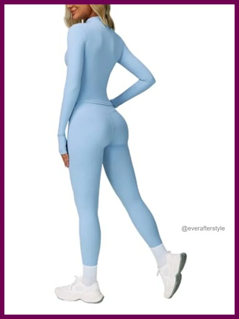 2 Piece Tracksuit Zip Jacket High Waist Leggings